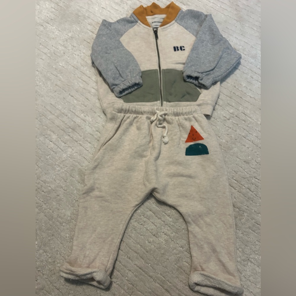 Bobo Choses 12month Colorblock Sweat set